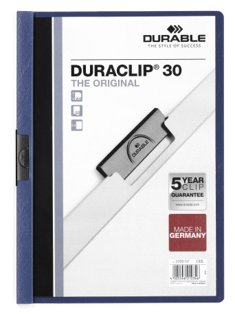 220007 Папка с клипом DURACLIP ORIGINAL 30 синяя